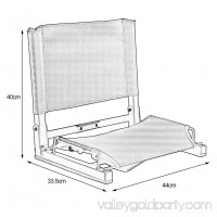 Folding Portable Stadium Bleacher Cushion Chair Durable Padded Seat With Back   568987679